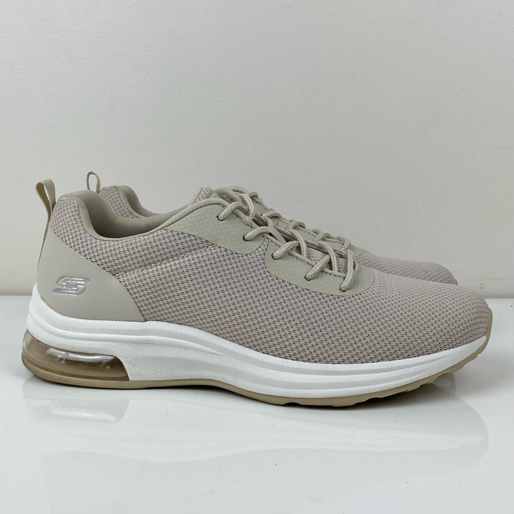 Skechers Bobs Women’s Pulse Air Natural Beige Low Top Athletic Shoes Size 8.0